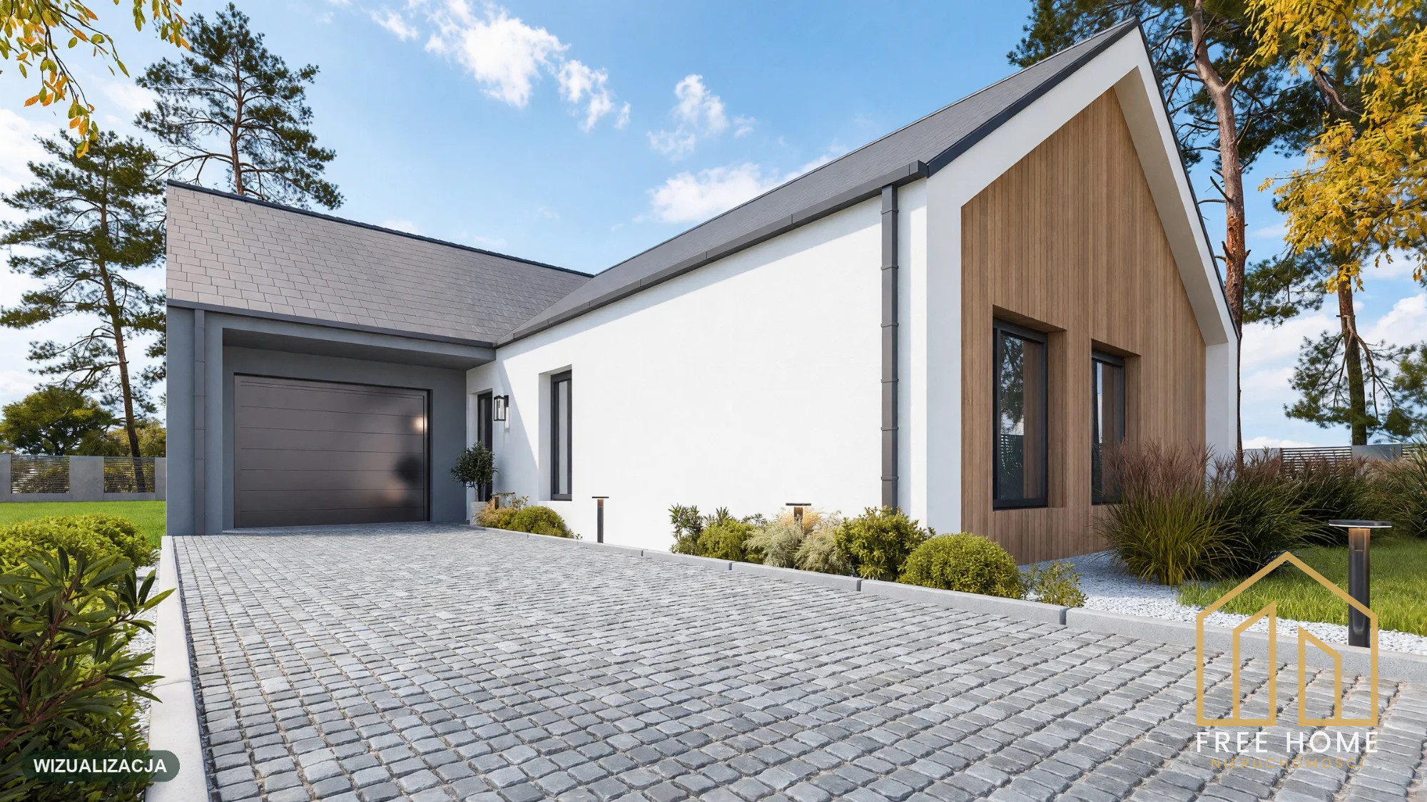 NOVA 5 - Dom Nowoczesna Stodoła 135,32 m² działka 1 238 m²